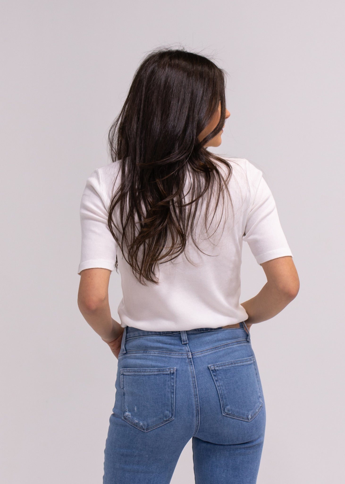Lucia Basic Ribbed T-Shirt